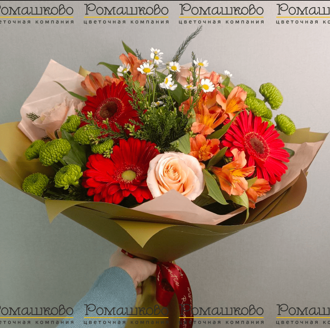 Букет из гербер «Окружающий мир»