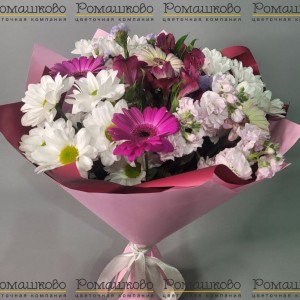 Превью Букет из гербер «Сельская местность»