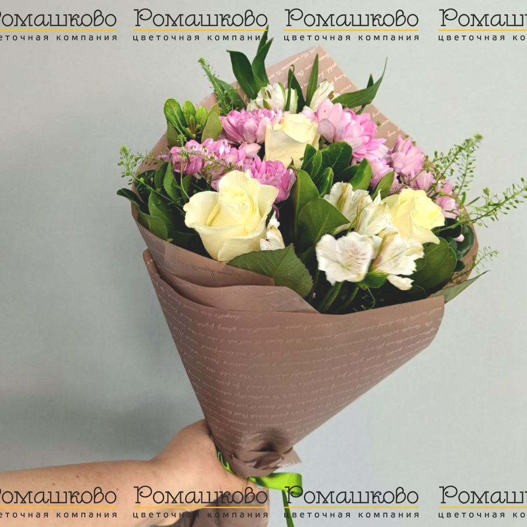 Букет из хризантем «Я романтик»