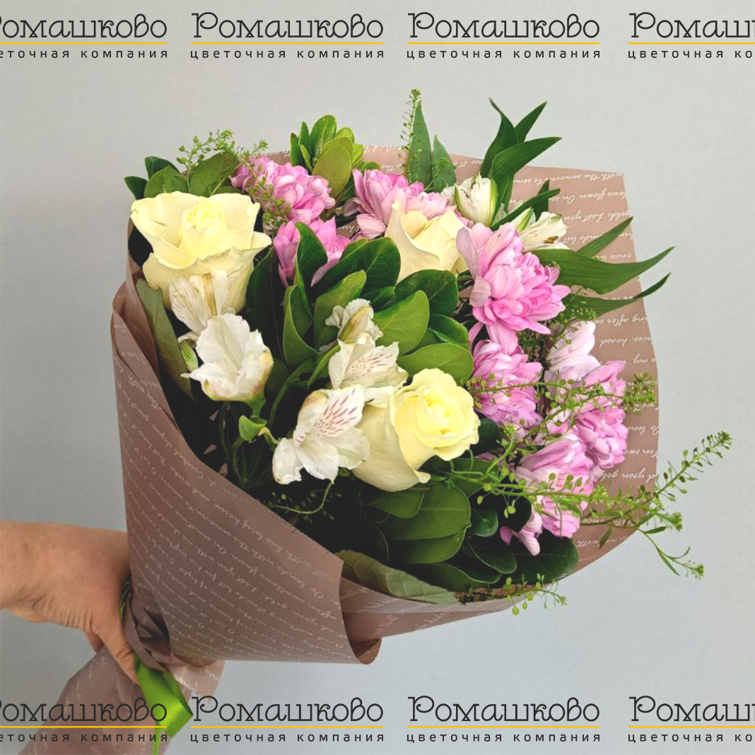 Букет из хризантем «Я романтик»