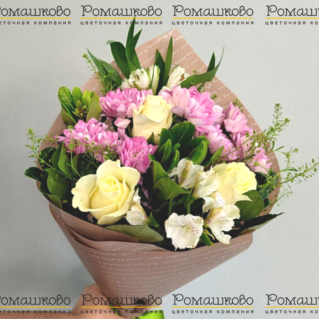 Букет из хризантем «Я романтик»