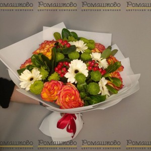 Превью Букет из гербер «Французский поцелуй»