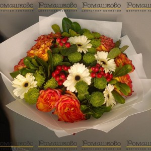 Превью Букет из гербер «Французский поцелуй»