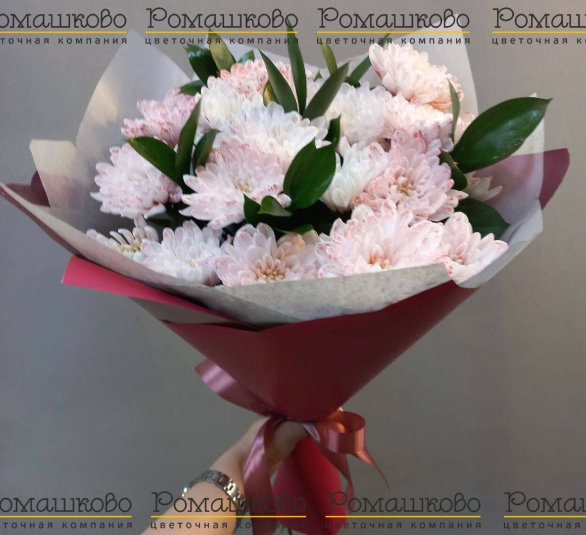 Букет из хризантем «Просто о сложном»