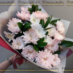 Превью Букет из хризантем «Просто о сложном»