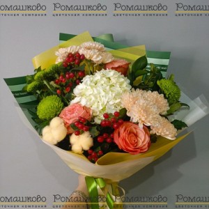 Превью Букет из гортензий «Время счастья»