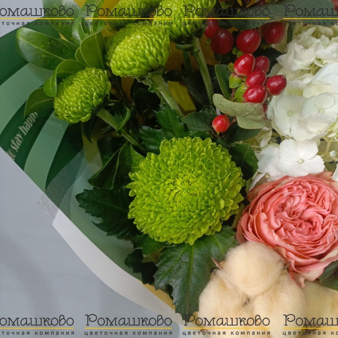 Букет из гортензий «Время счастья»