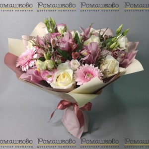 Превью Букет из орхидей «Кофе с молоком»