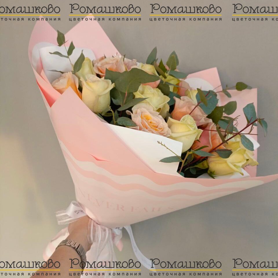 Букет из роз «Золотая рыбка»