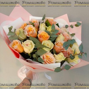 Превью Букет из роз «Золотая рыбка»