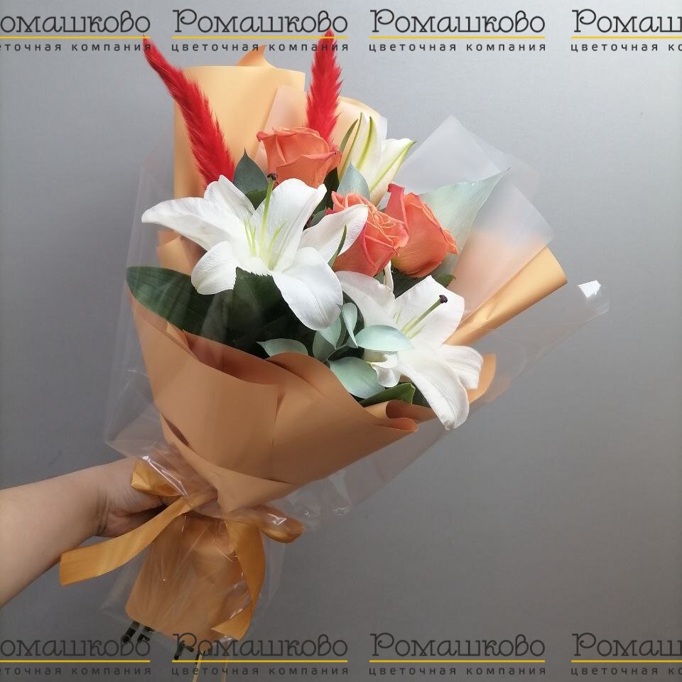 Букет из лилий из лилий «Мона Лиза»