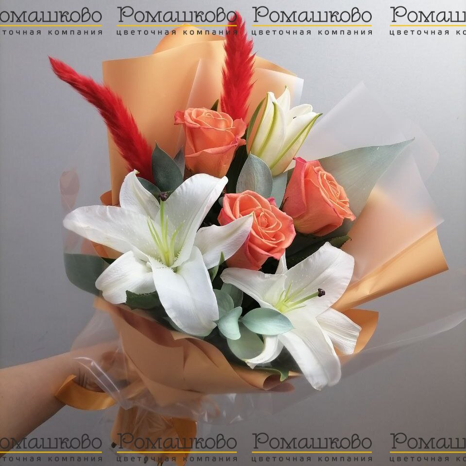 Букет из лилий из лилий «Мона Лиза»