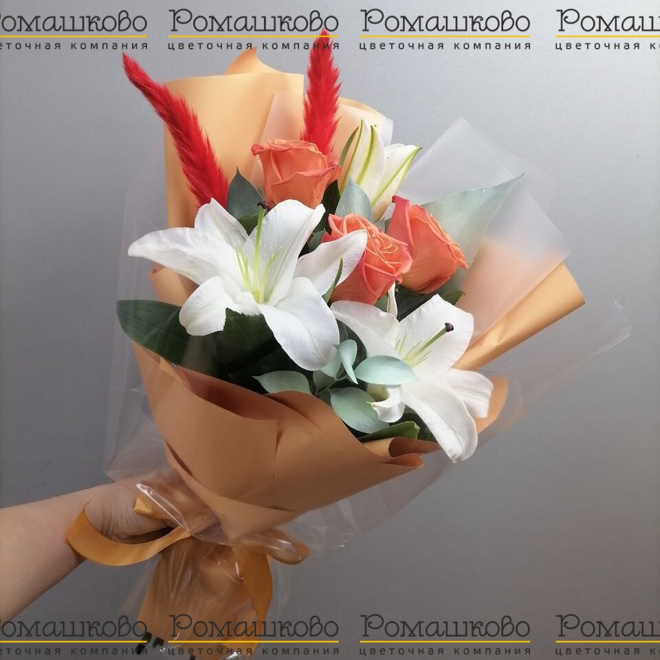Букет из лилий из лилий «Мона Лиза»