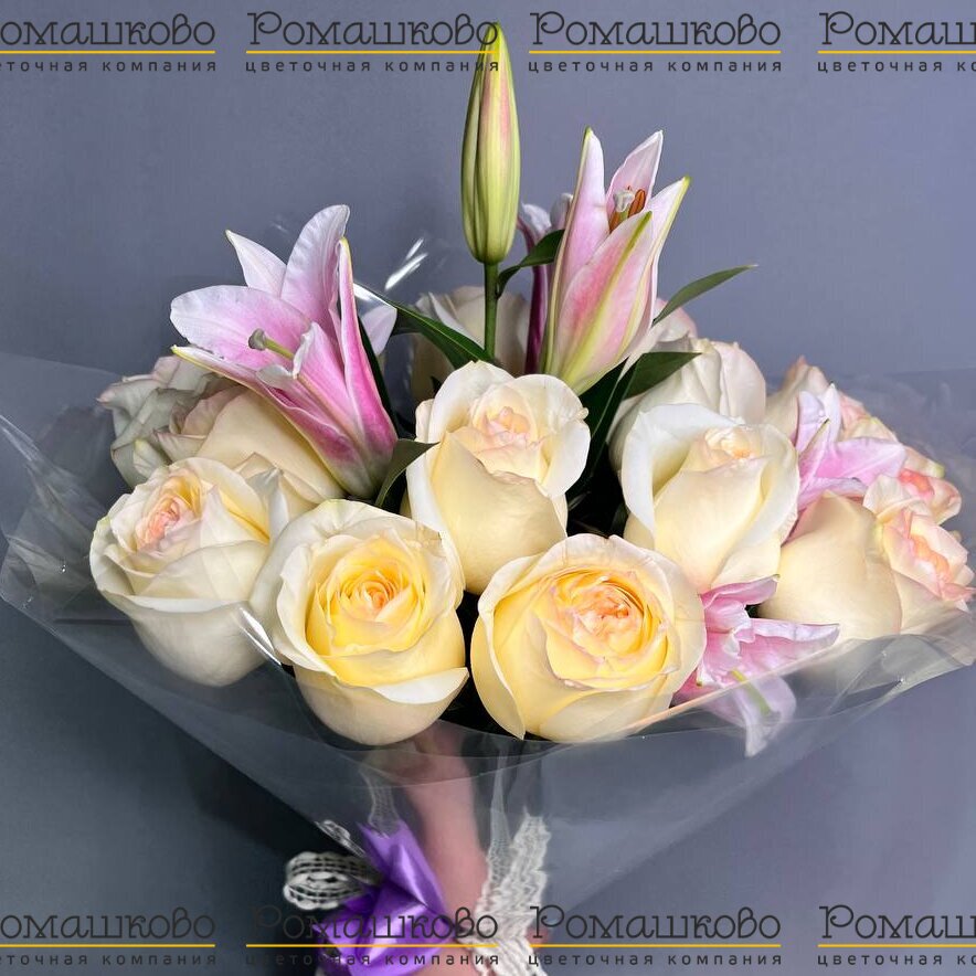 Букет из лилий «Птица счастья»