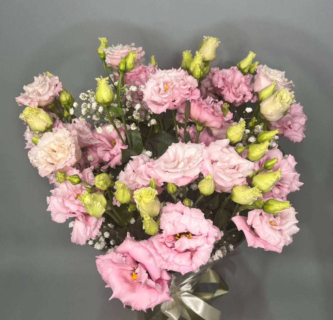 Букет из эустом «Весенняя капель»