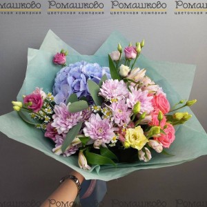 Превью Букет из гортензий «Индиго»