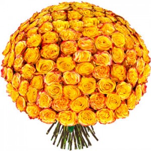 Превью Букет из золотых роз