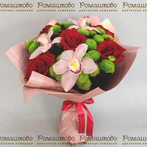 Превью Букет из орхидей «Няшка»