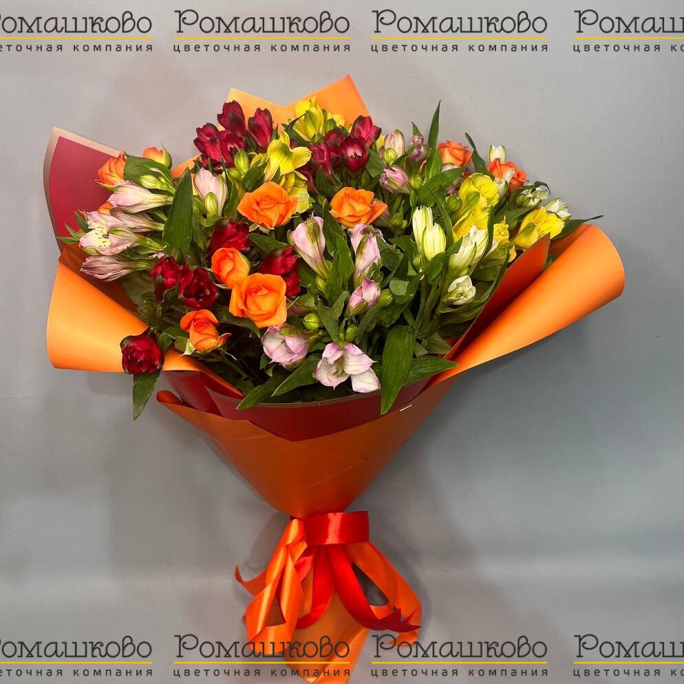 Букет из альстромерий «Приятной девушке»