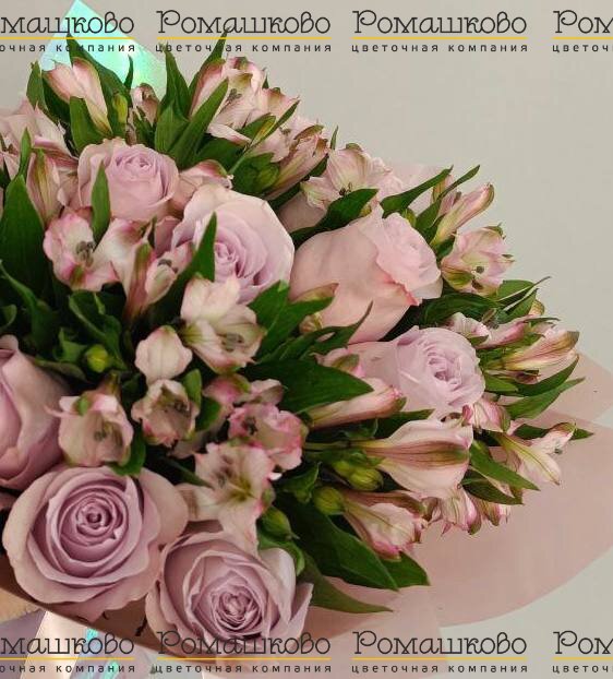 Букет из альстромерий «День на Марсе»