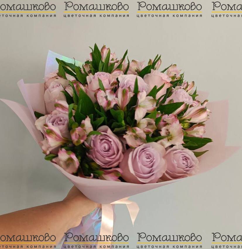 Букет из альстромерий «День на Марсе»