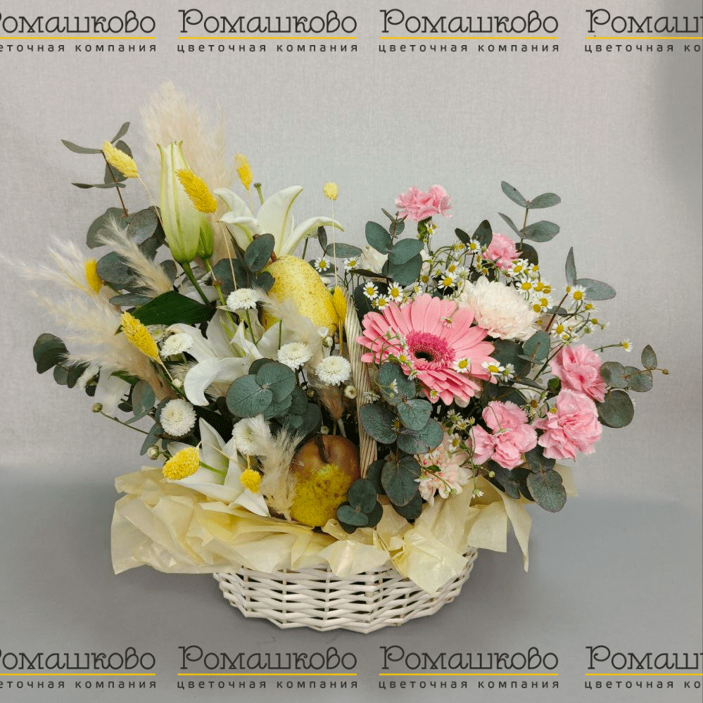 Корзина с цветами «Милые слова»