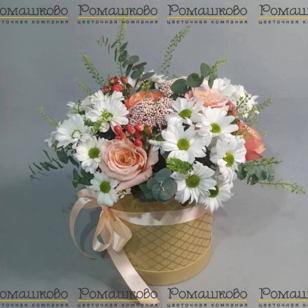 Коробочка с цветами «Отдых в июле» за 3 520 - «Ромашково» в Красноярске