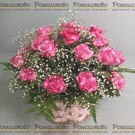 Корзина с цветами «Нежные цветы» за 8 770 - «Ромашково» в Красноярске