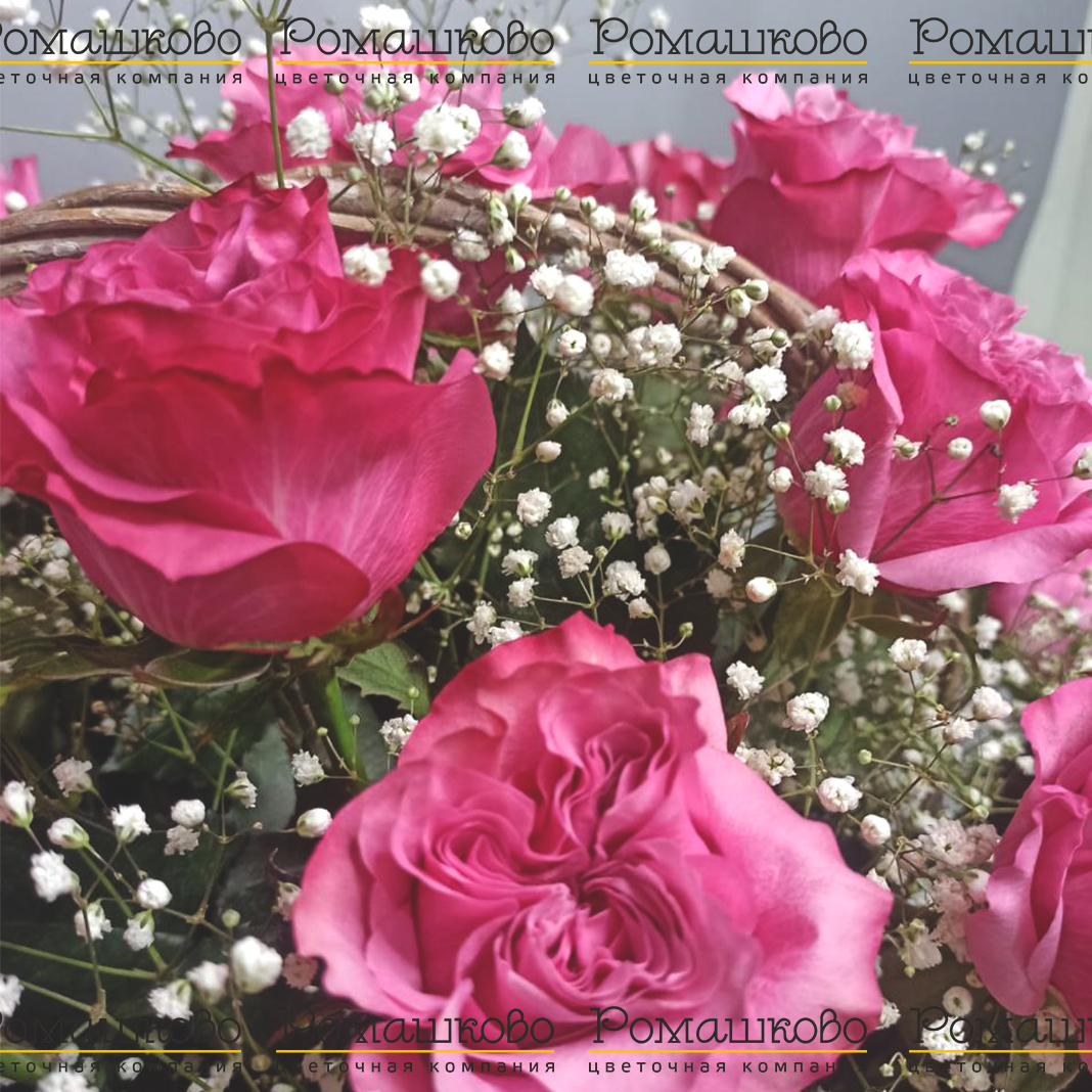 Корзина с цветами «Нежные цветы»