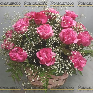 Превью Корзина с цветами «Нежные цветы»