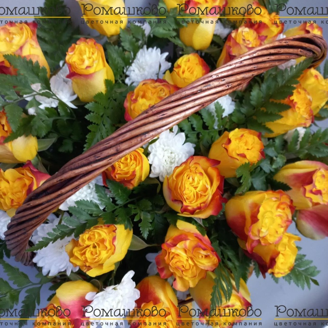 Корзина с цветами «Ангел хранитель»