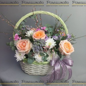 Превью Корзина с цветами «Последняя тайна»