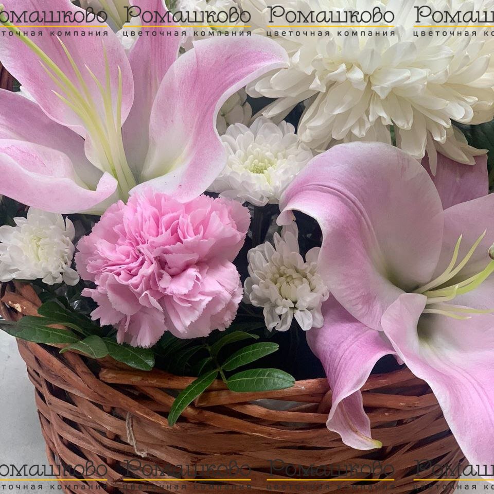 Корзина с цветами «Прекрасного дня»