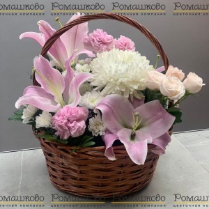 Превью Корзина с цветами «Прекрасного дня»