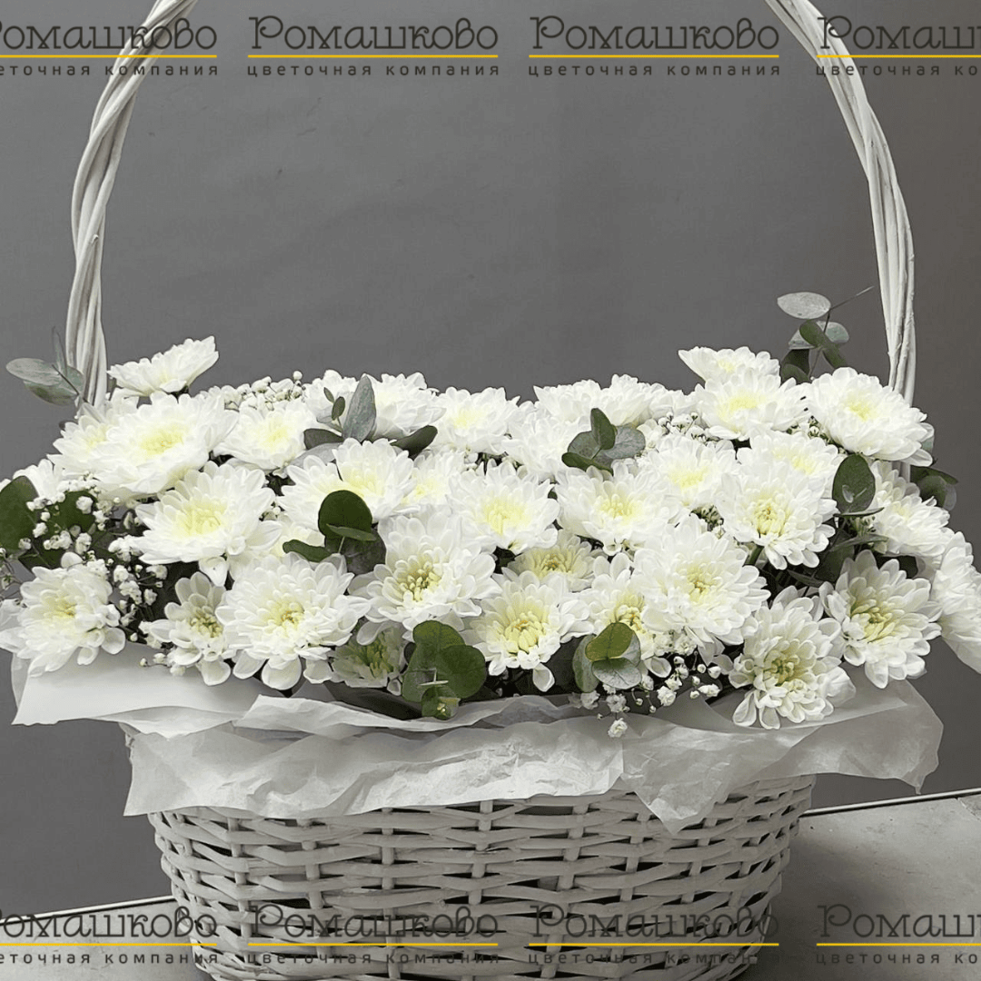 Корзина с цветами «Нечаянная радость»