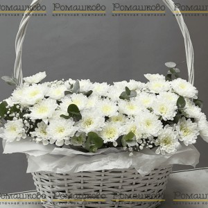 Превью Корзина с цветами «Нечаянная радость»