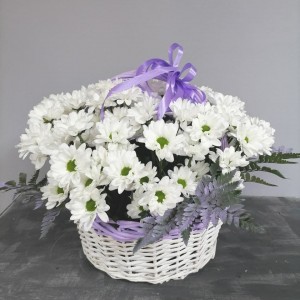 Превью Корзина с цветами «Нечаянная радость»