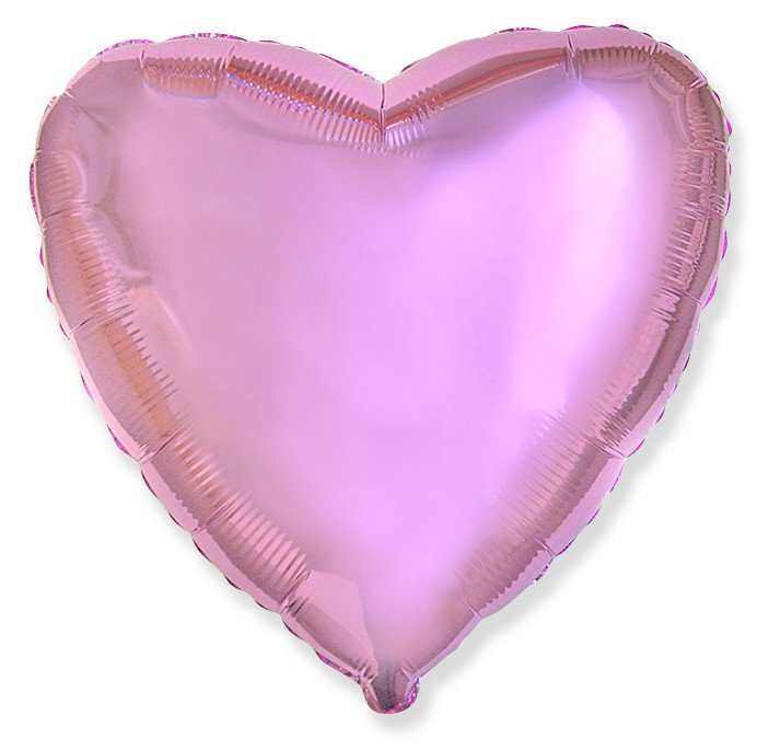 Воздушный шар «Сердце Розовый нежный»