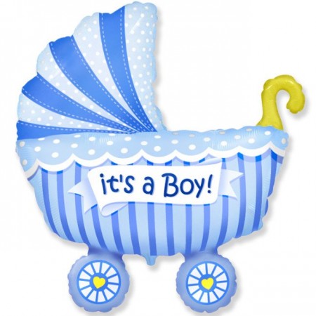 Воздушный шар «Коляска Это мальчик»