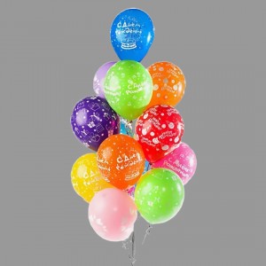 Превью Букет из 15 воздушных шаров с гелием