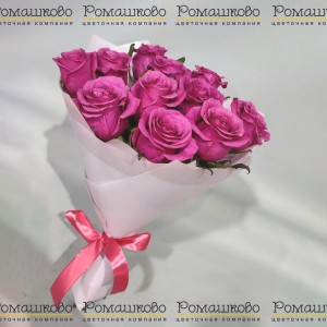 Превью 11 роз микс (50см)