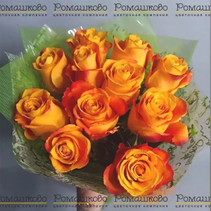 Превью 11 роз микс (50см)