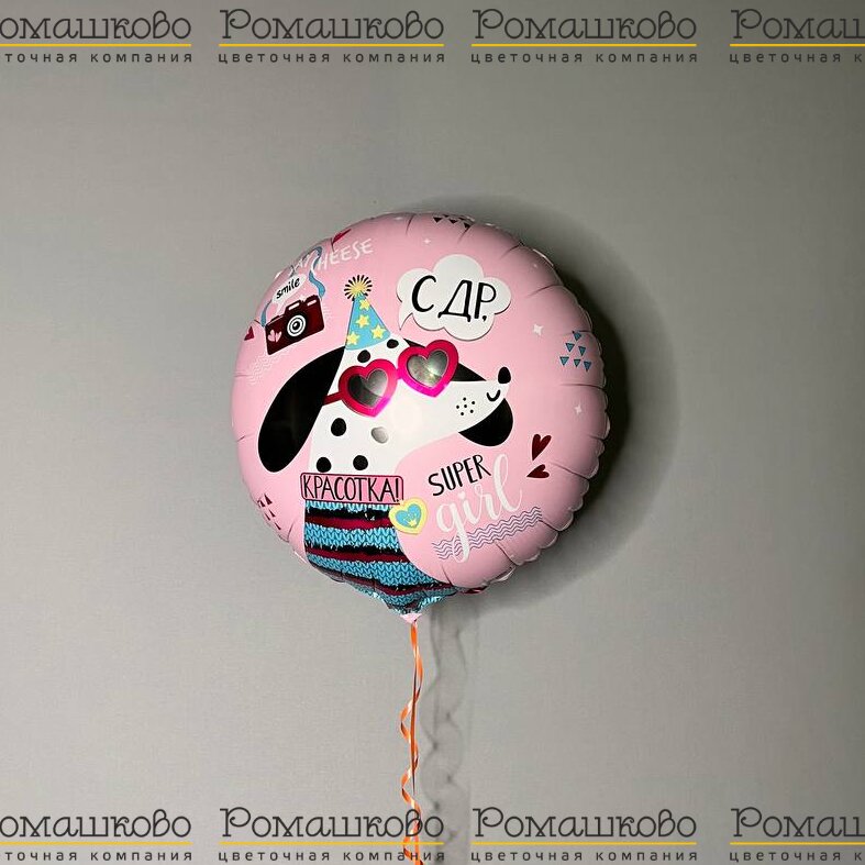 Большой воздушный шар «С днём рождения!»