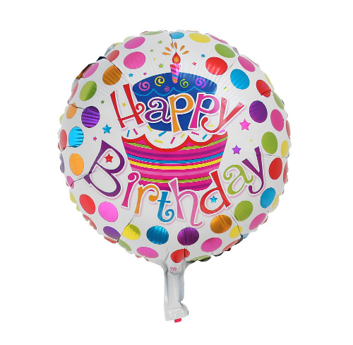 Воздушный шар «Happy Birthday тортик»