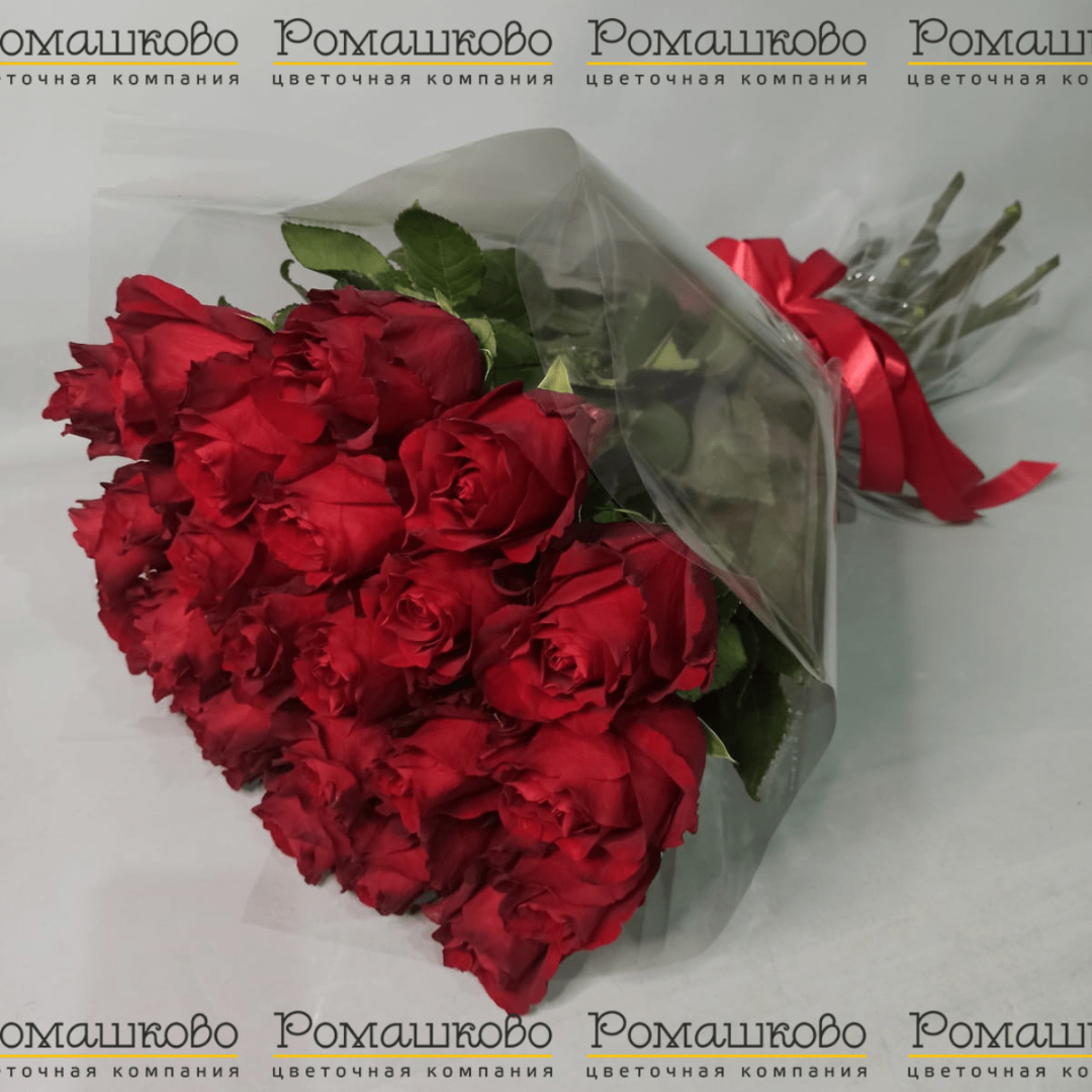 Букет из 25 красных роз Эксплорер