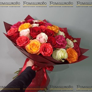 Превью Букет микс из 51 розы (70 см)