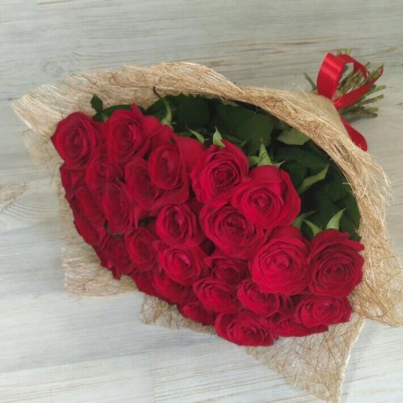 Букет из 29 красных роз (50см) за 7 750 - «Ромашково» в Красноярске