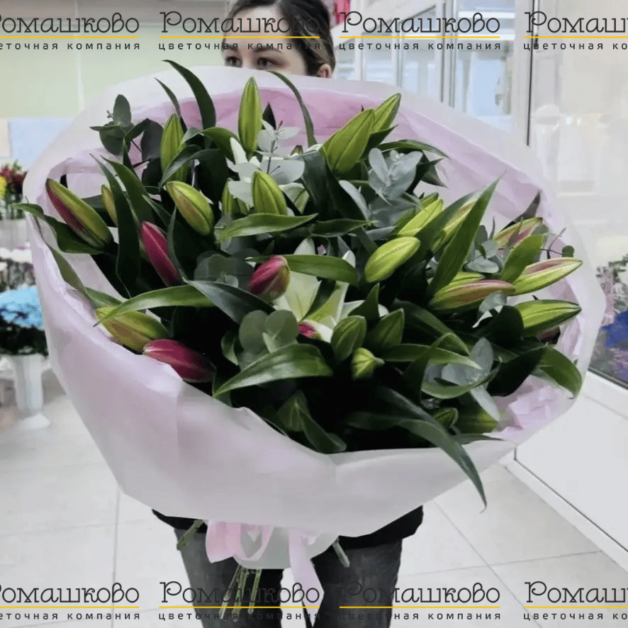 Букет из 11 лилий