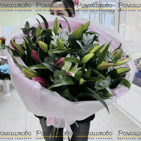 Букет из 11 лилий за 10 850 - «Ромашково» в Красноярске