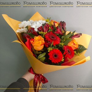 Превью Букет из гербер «Весенний полет»